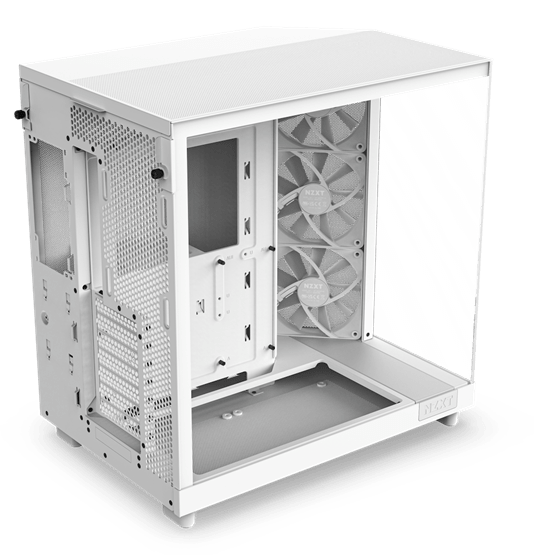 NZXT Midi - H6 Flow - Matt fehér - CC-H61FW-01 - Image 3