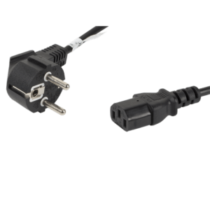 Lanberg CEE 7/7->IEC 320 C13 tápkábel 1,8 m, VDE fekete