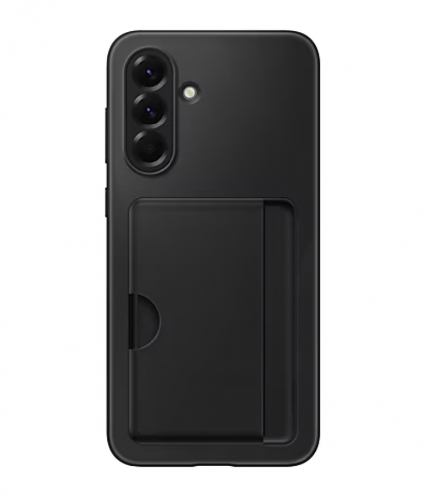Samsung A56 5G kártyatartós hátlap, Fekete