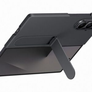 Samsung Fold 7 Álló tok szíjjal, fekete