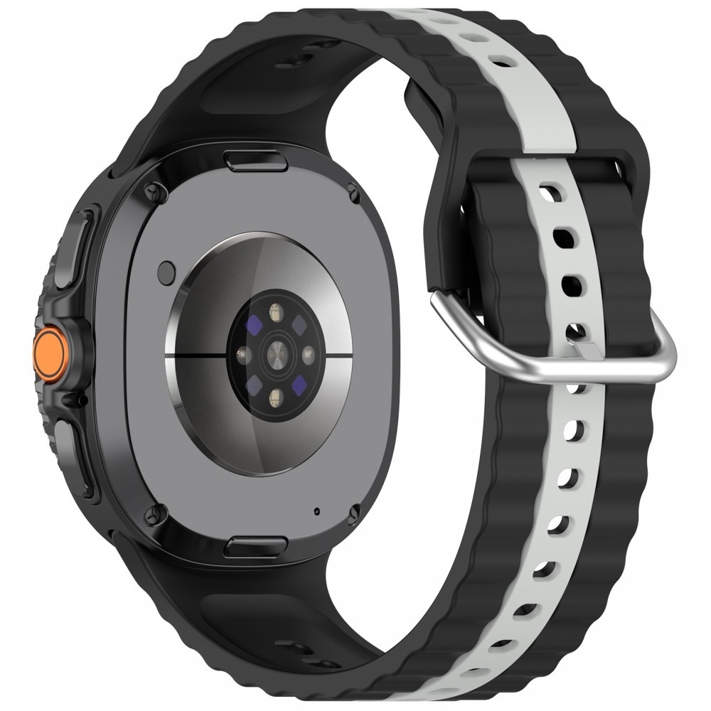 Samsung Galaxy Watch 8/Classic óraszíj fehér csíkokkal,22mm - Image 2