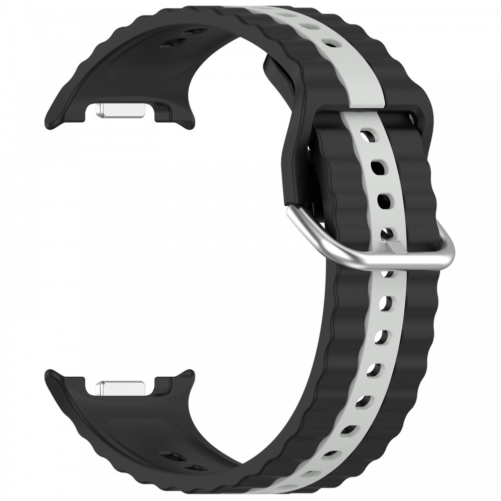 Samsung Galaxy Watch 8/Classic óraszíj fehér csíkokkal,22mm - Image 3