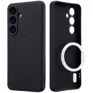 Samsung S26 Plus TPU+PC mágneses szil tok, Fekete