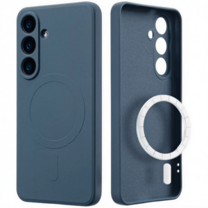 Samsung S26 Plus TPU+PC mágneses szil tok, Sötétkék