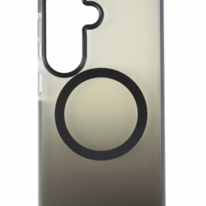 Samsung S26 mágneses tok, Fekete-Átlátszó