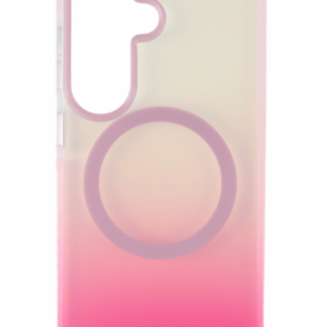 Samsung S26 mágneses tok, Pink-Átlátszó