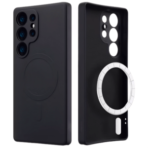 Samsung S26 Ultra TPU+PC mágneses szil tok, Fekete
