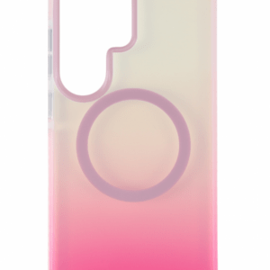 Samsung S26 Ultra mágneses tok, Pink-Átlátszó