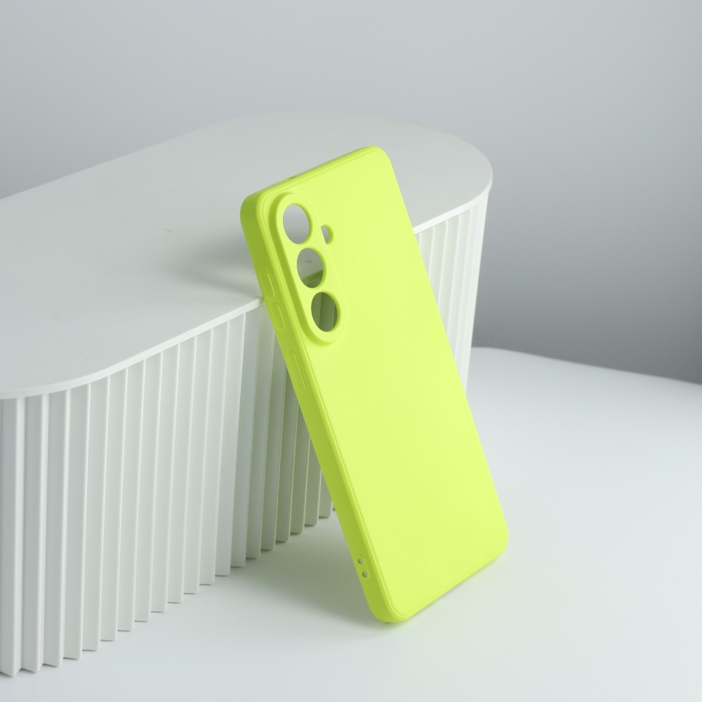 Premium szilikon tok, Samsung S26, Neonsárga - Image 2