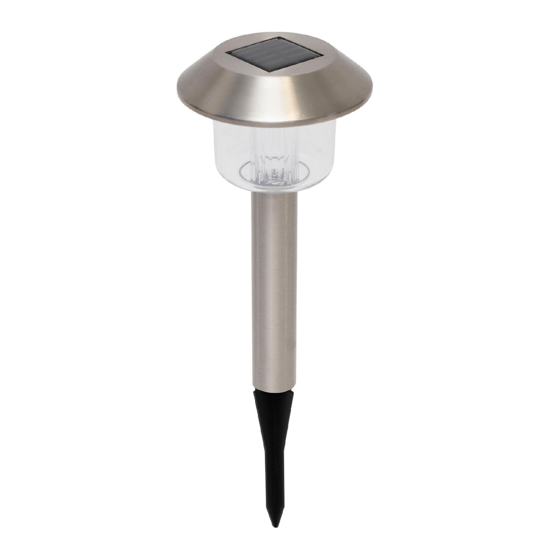 Home MX 762/2 napelemes kerti lámpa, 1 db színváltó LED, rozsdamentes fém, időjárásálló, automatikus, színes - Image 2