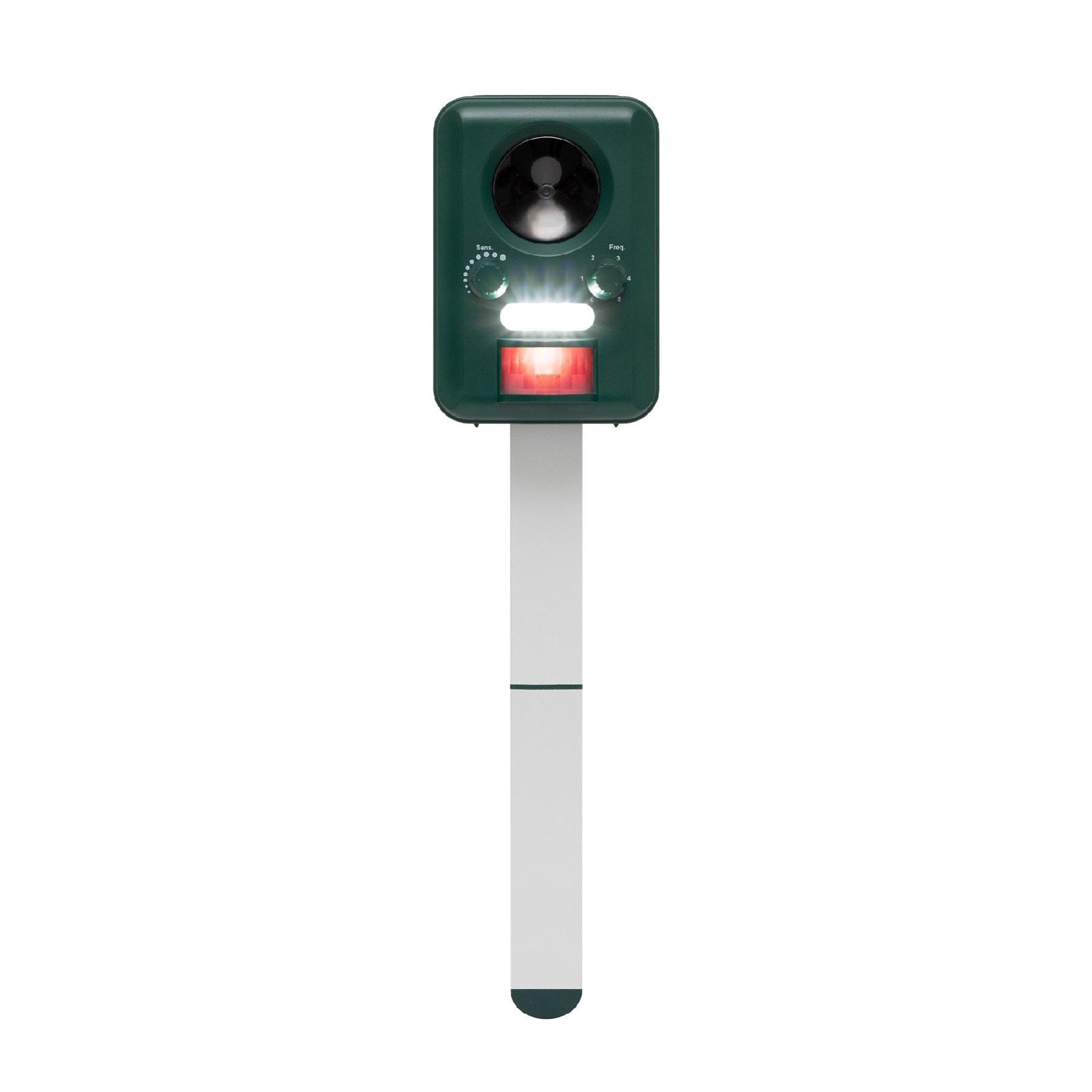 Home AR02 állatriasztó karó, napelemes, 13.5 - 23.5 kHz, PIR mozgásérzékelő 5 - 8 m távolság, USB töltőkábel - Image 2