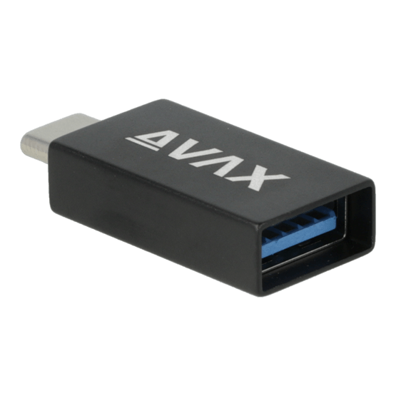 AVAX AD602 CONNECT+ Type C - USB A OTG adapter - Windows/MacOS