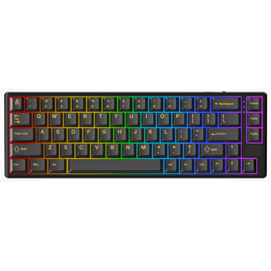AVAX GM01 PRO 65% RGB tri-mode mechanikus billentyűzet Gateron piros switch, magyar kiosztás