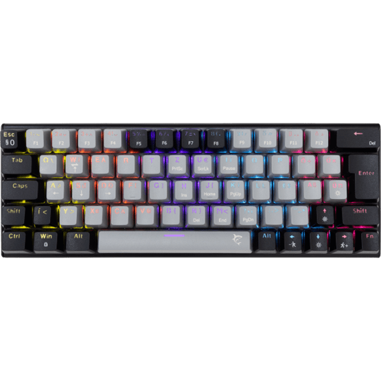 White Shark GK-002723V2-G-B/BL-HU WAKIZASHI-2 vezetékes mechanikus gamer billentyűzet - szürke/fekete - HU /kék/