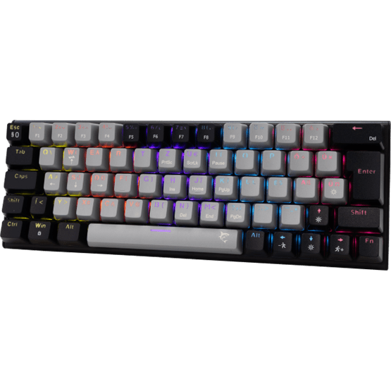 White Shark GK-002723V2-G-B/BL-HU WAKIZASHI-2 vezetékes mechanikus gamer billentyűzet - szürke/fekete - HU /kék/ - Image 2