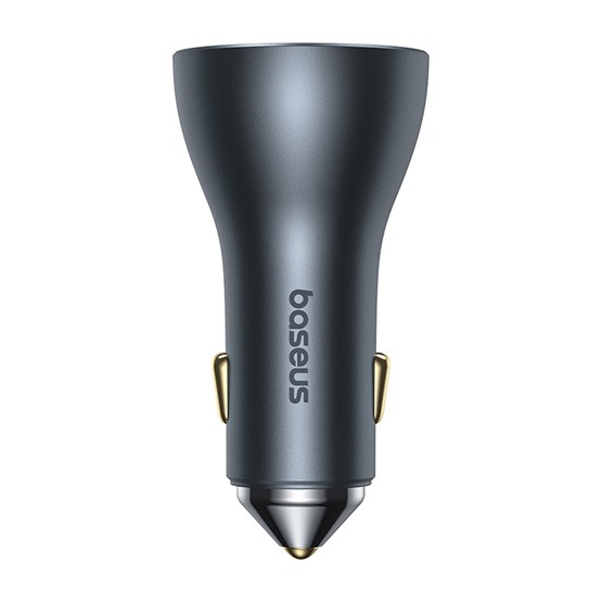 Baseus Golden Contactor Pro GaN autós gyorstöltő 65W, USB Type-A + 2×USB Type-C ,szürke - Image 3