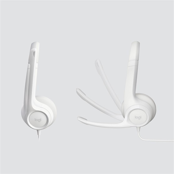 Logitech H390 USB Computer Headset - Off White - Image 2