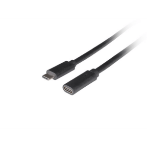 Lanberg USB-C M/F 3.1 kábel, 1,5 m, fekete