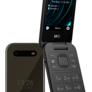 HMD 2660 FLIP 4G DS fekete kártyafüggetlen mobiltelefon