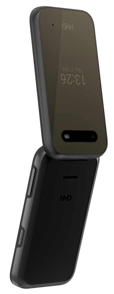 HMD 2660 FLIP 4G DS fekete kártyafüggetlen mobiltelefon - Image 3