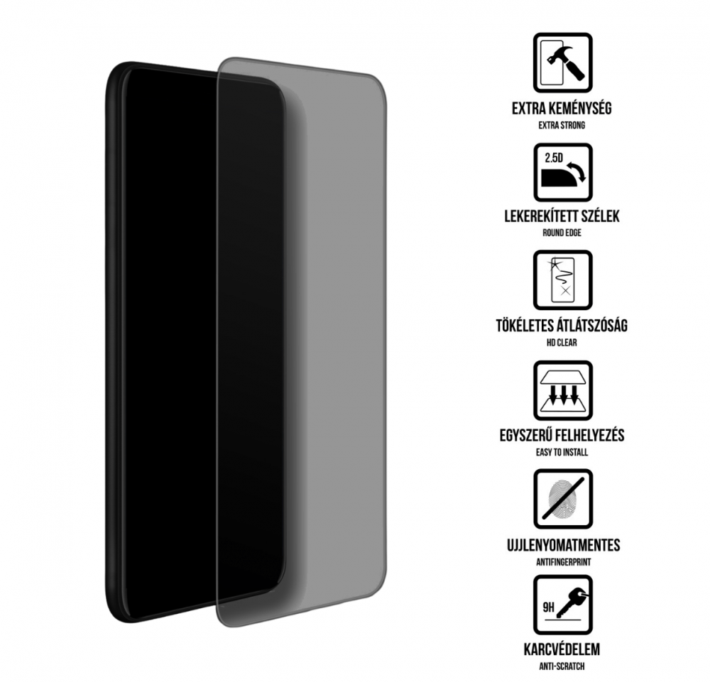 Samsung A37 betekintésmentes üvegfólia - Image 2