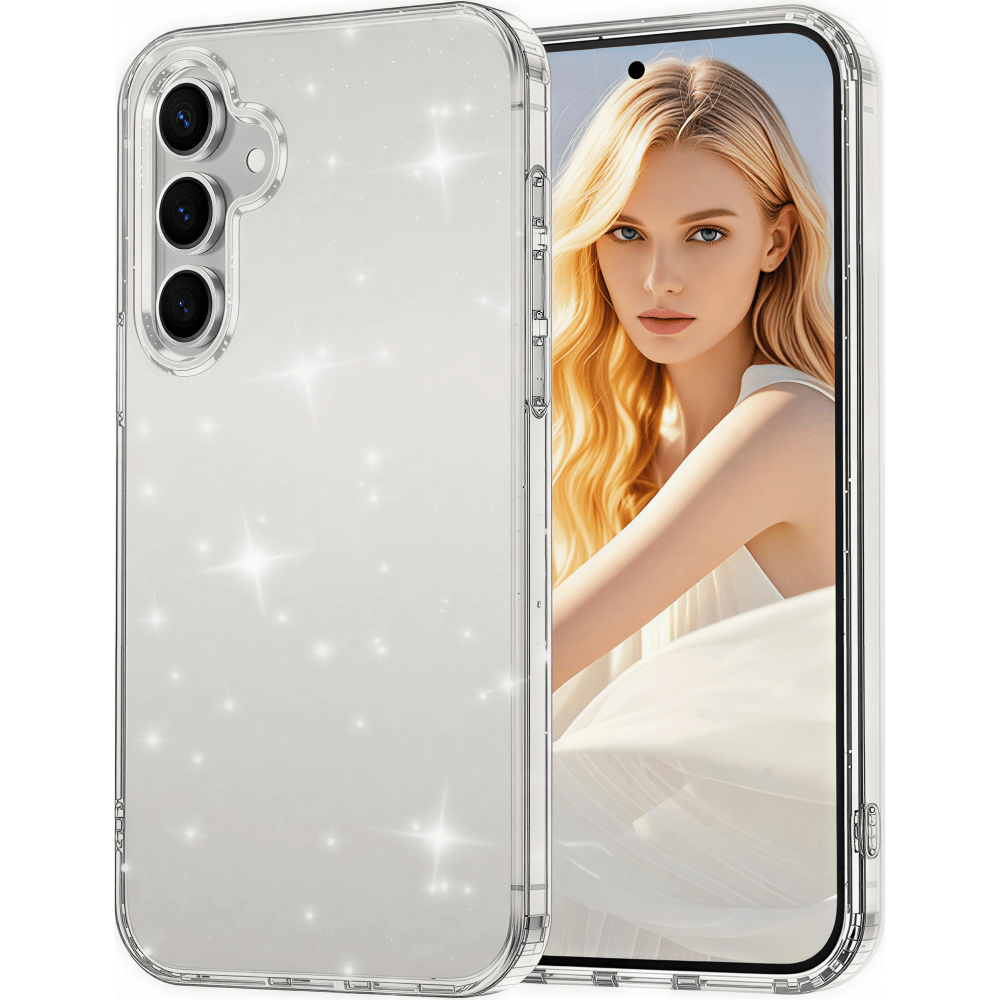 Samsung Galaxy A37 csillámos szilikon telefontok, Átlátszó - Image 2