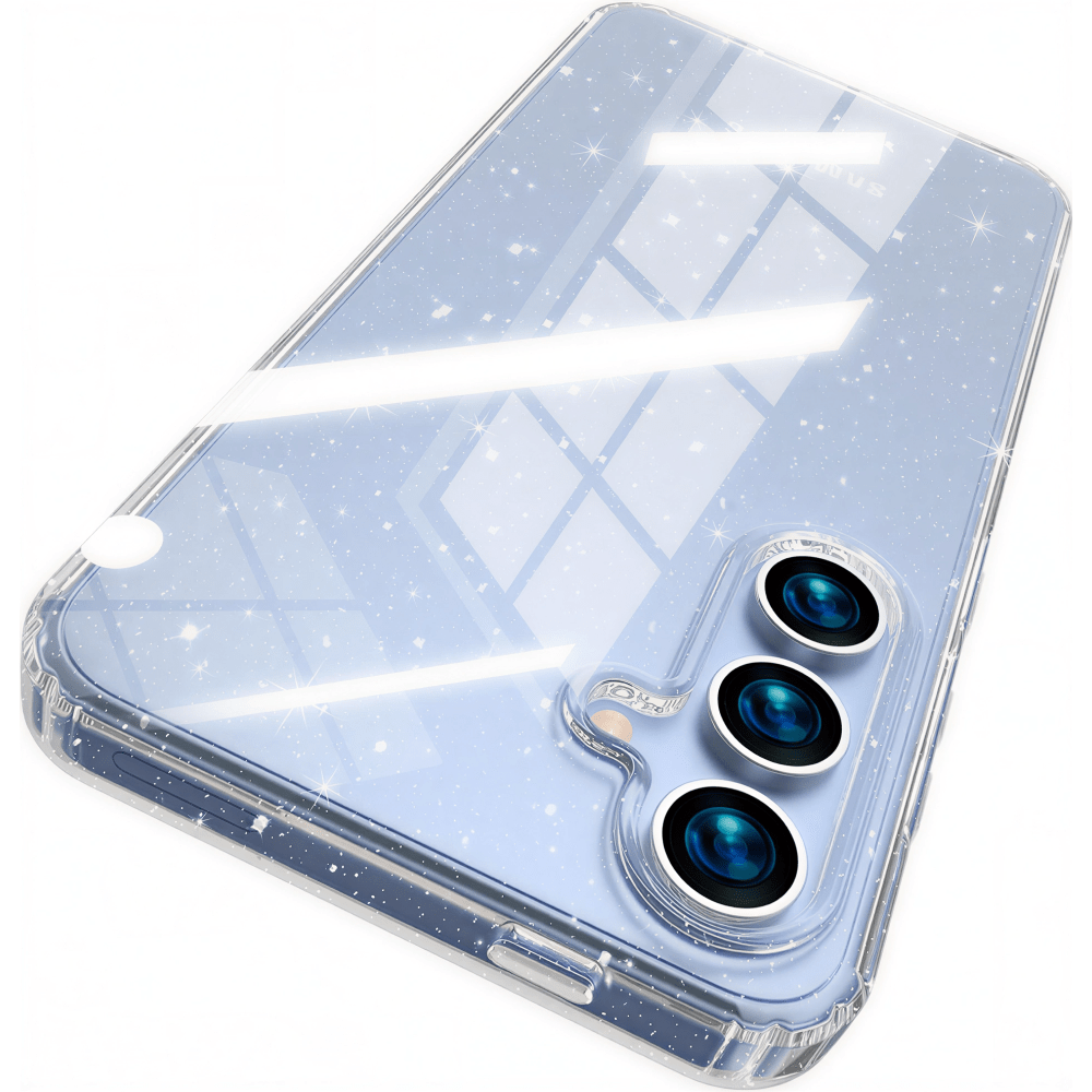 Samsung Galaxy A37 csillámos szilikon telefontok, Átlátszó - Image 3