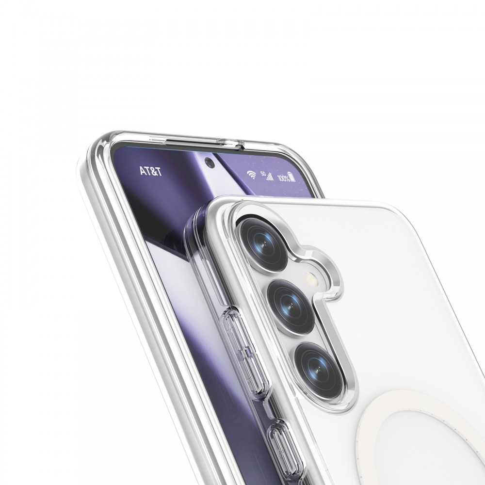 Samsung A37 mágneses szilikon tok, Átlátszó - Image 3