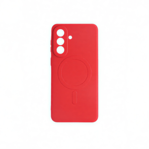 Samsung A57 mágneses szilikon tok, Piros