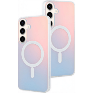 Samsung A57 mágneses színjátszós tok, Átlátszó