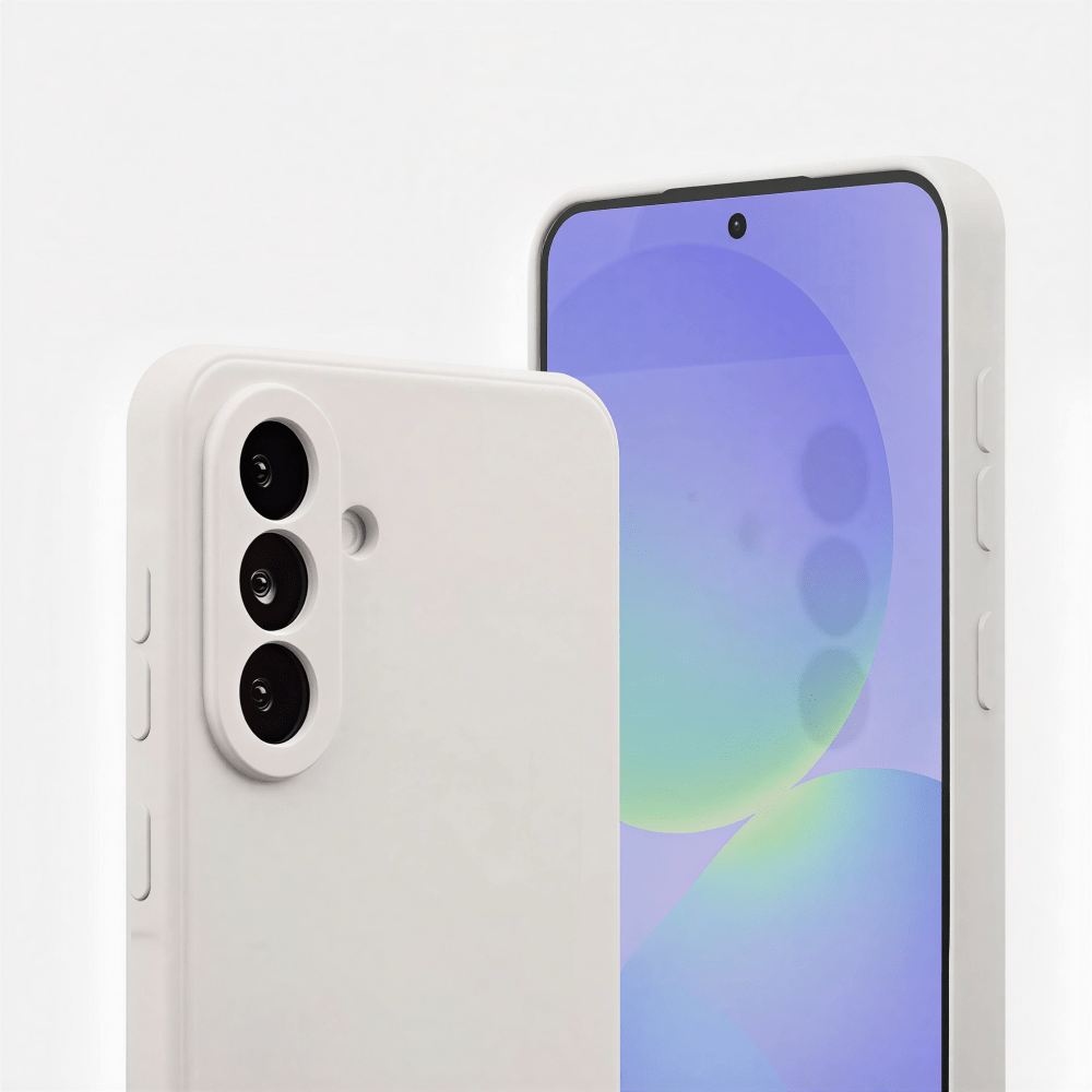 Premium szilikon tok, Samsung A37, Tört fehér - Image 2