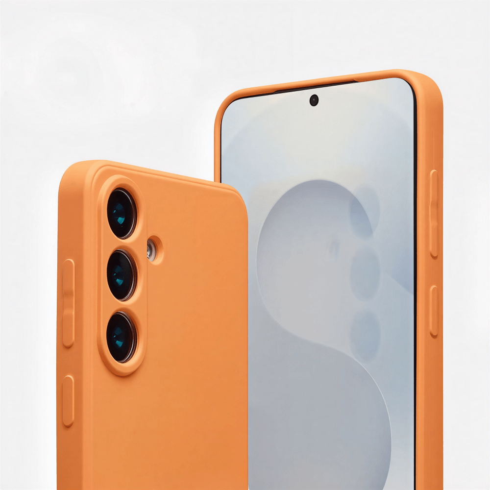 Premium szilikon tok, Samsung A57, Narancs - Image 3