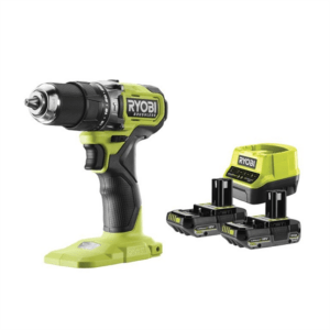 Ryobi 18V ONE+™ akkumulátoros szénkefe nélküli ütvefúró-csavarozó (2x 2.0Ah)