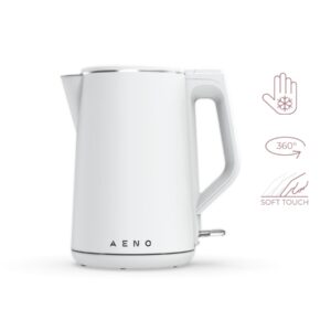 AENO AEK0002 EK2 vízforraló, 2200 W, 1.5 liter kapacitás, dupla falú, LED kijelzés, fehér