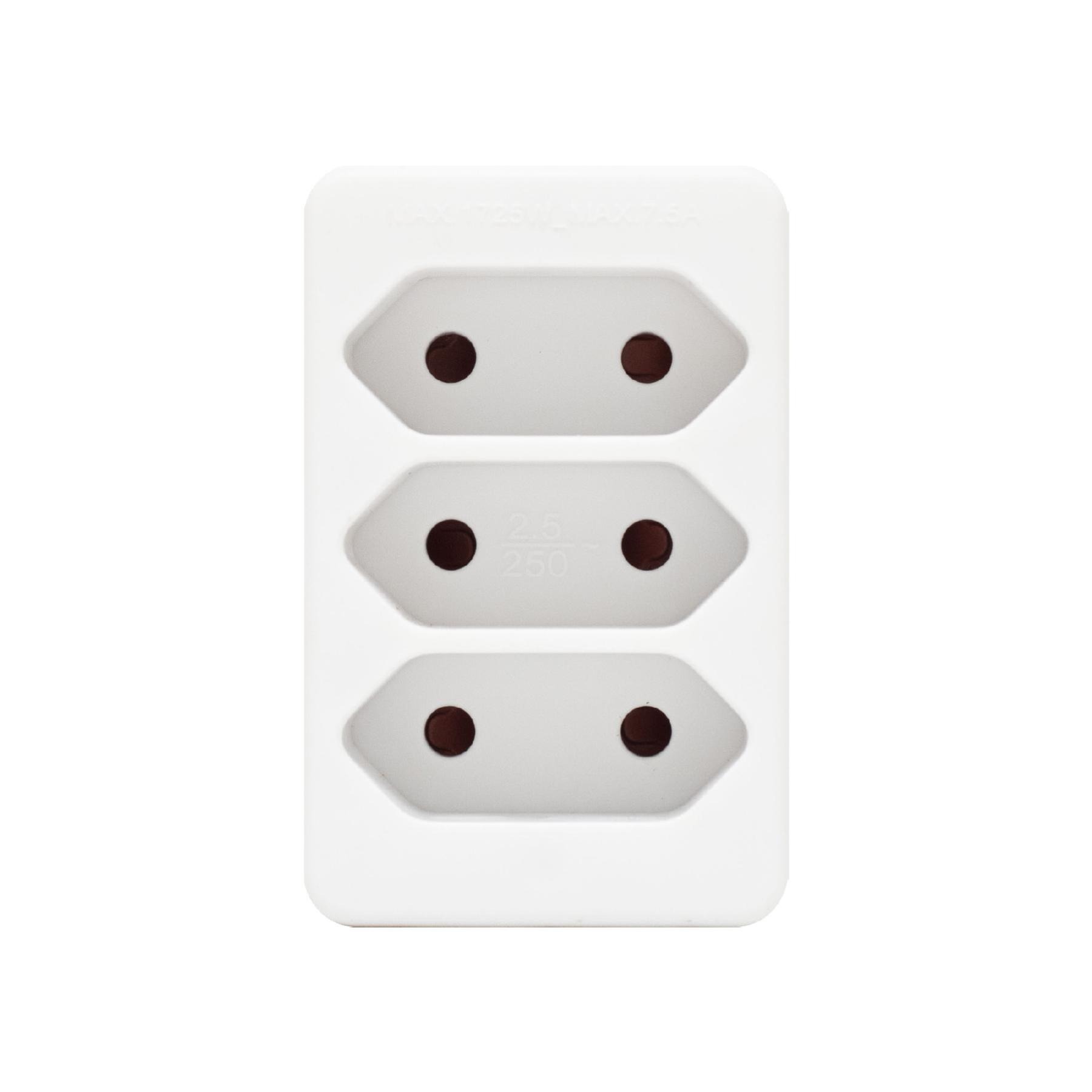 Home NV 23/WH hálózati elosztó, 3 EURO aljzat gyermekvédelemmel ellátva, max. 3 x 500 W, fehér - Image 2
