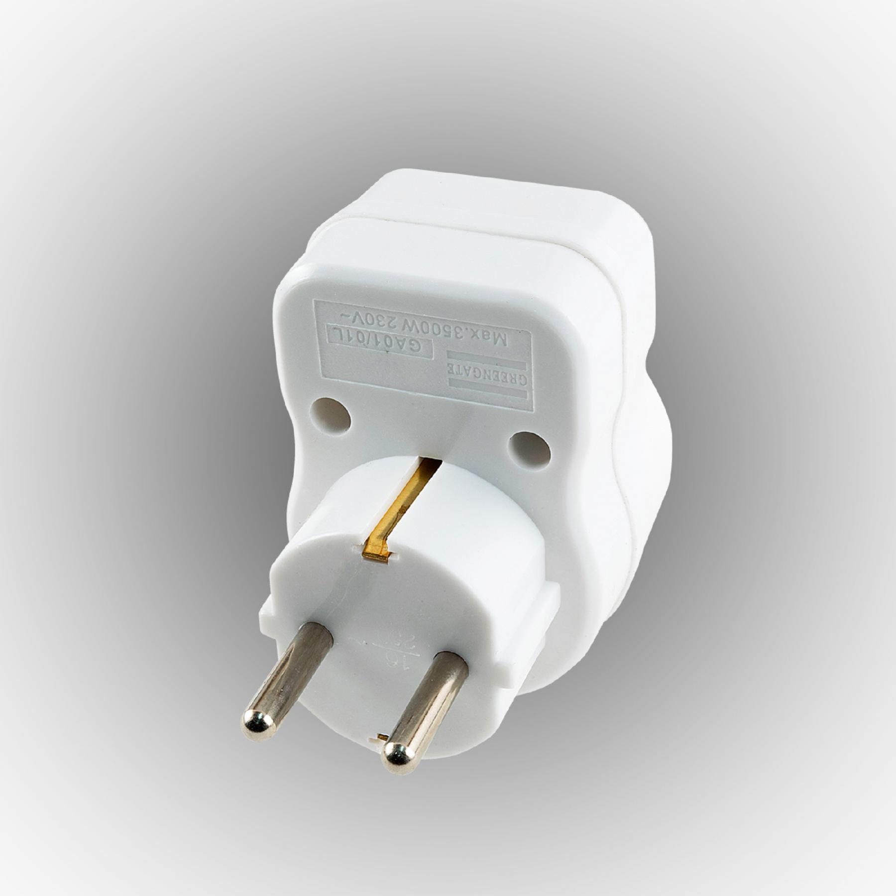 Home NVT 1/WH túlfeszültség védett hálózati aljzat, gyermekvédelemmel ellátva, túlfeszültségvédelem 4500 A-ig, IP20 kivitel, max.3680W, fehér - Image 2
