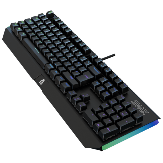 AVAX FS01 Full size mechanikus vezetékes alumínium billentyűzet Outemu piros switch, magyar kiosztás - Dobozsérült - Image 3