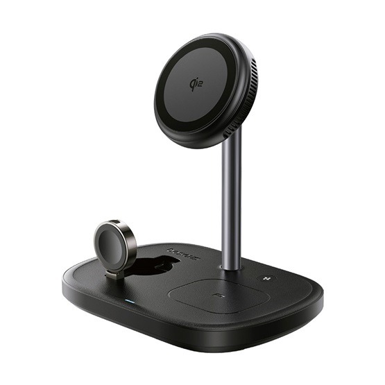 Baseus EnerFill FS41 3-in-1 vezeték nélküli töltő állvány 22,5W, fekete + USB Type-C, 1m kábel - Image 2