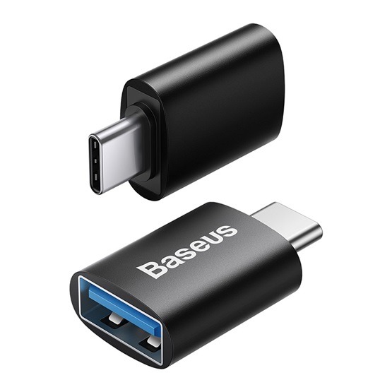 Baseus Ingenuity Mini USB Type-C – USB Type-A OTG adapter, fekete - Image 3