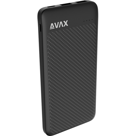AVAX PB120 LIGHTY+ 20W 10.000mAh powerbank USB-C (PD 3.0) + 2×USB-A, fekete - Image 2