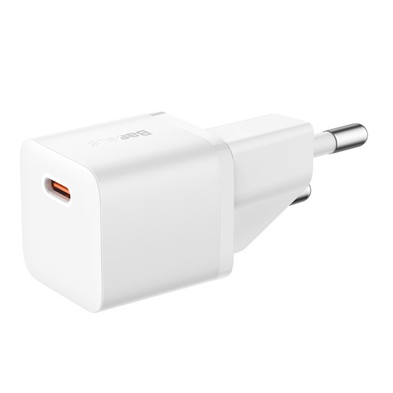 Baseus GaN5 Mini hálózati gyorstöltő 20W, USB Type-C, fehér - Image 3