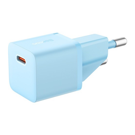 Baseus GaN5 Mini hálózati gyorstöltő 20W, USB Type-C, kék - Image 3