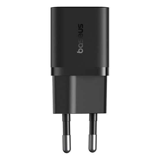 Baseus GaN5 Mini hálózati gyorstöltő 25W, USB Type-C, fekete