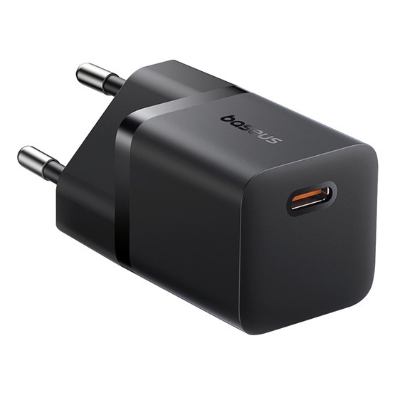 Baseus GaN5 Mini hálózati gyorstöltő 25W, USB Type-C, fekete - Image 2