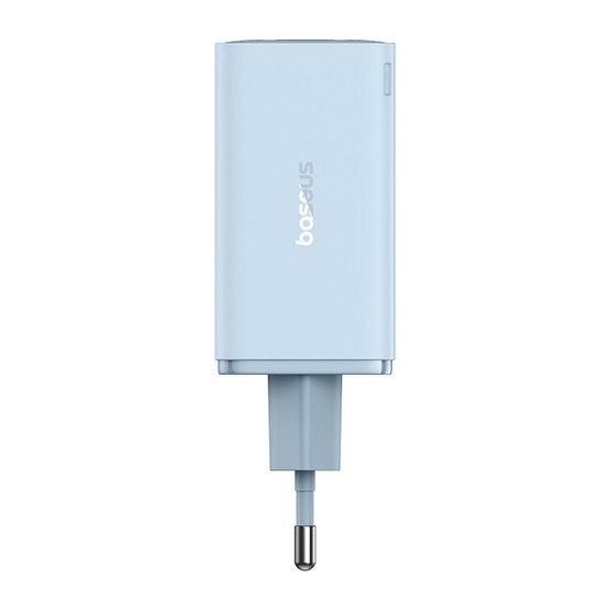 Baseus GaN6 Pro hálózati gyorstöltő 65W, 2×USB Type-C + 2×USB Type-A, kék + 100W USB Type-C, 1m kábel