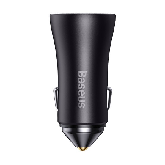 Baseus Golden Contactor Max autós gyorstöltő 60W, 2×USB Type-A, szürke - Image 3