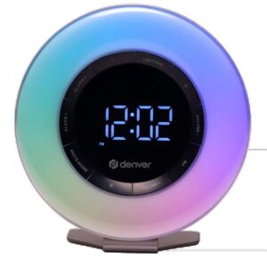 Denver CRL-342 - FM rádiós ébresztőóra ébresztőfénnyel és természet hangokkal - Fehér