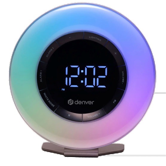 Denver CRL-342 - FM rádiós ébresztőóra ébresztőfénnyel és természet hangokkal - Fehér