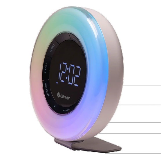 Denver CRL-342 - FM rádiós ébresztőóra ébresztőfénnyel és természet hangokkal - Fehér - Image 2