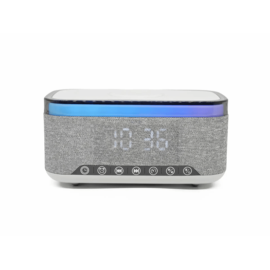 Denver CRQ-225 Rádiós ébresztőóra Bluetooth funkcióval és vezeték nélküli töltéssel - Szürke
